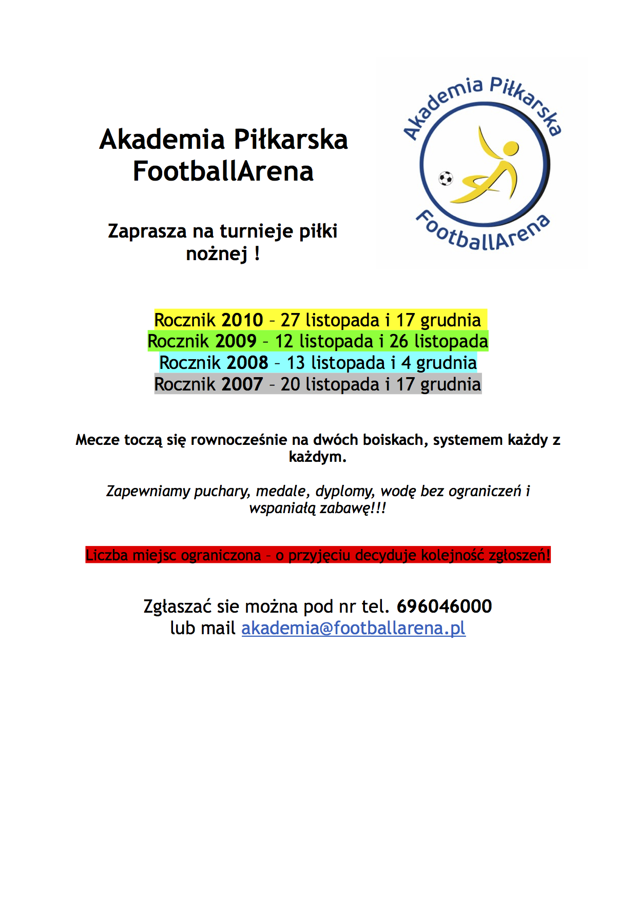 Turnieje Arena1 2